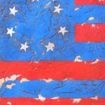 Item No. 58
Confederate Flag - Blue and Red Stripes
24" x 24"
Original Painting $1,500
Prints $450 each